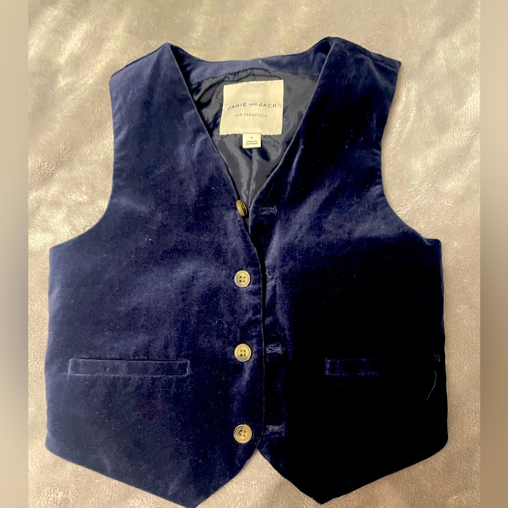 Velvet Janie & Jack boys vest - 6